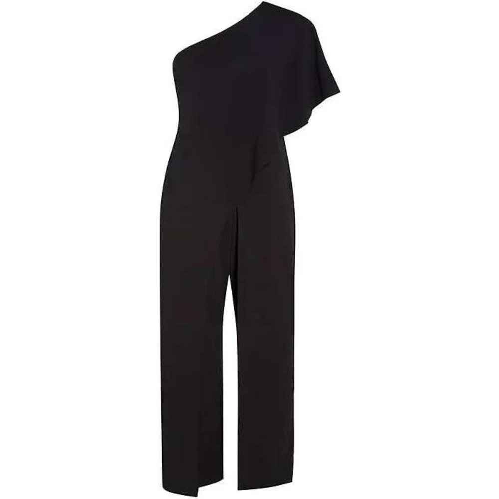 Venus Black One Shoulder Velvet Jumpsuit Party Cocktail Formal‎ Women's Medium